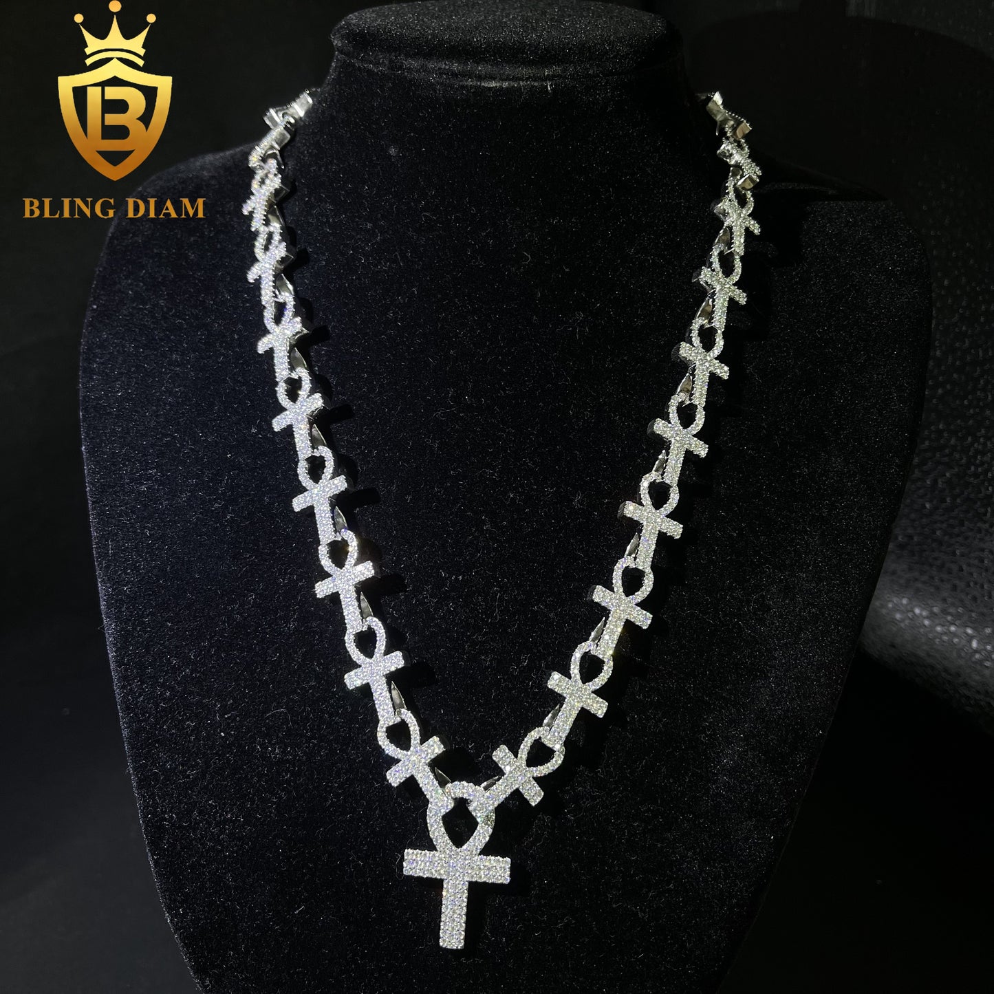 Double With Dainty Cross Chain