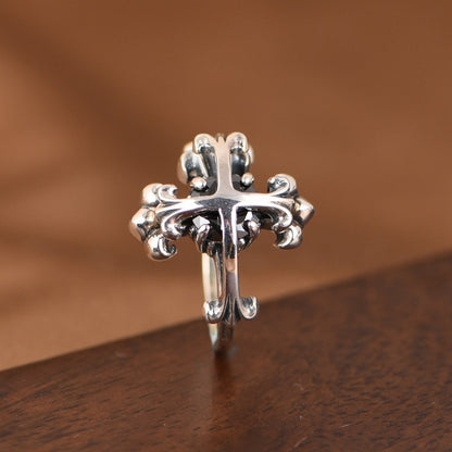 Silver Cross Ring