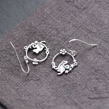 Kitten Star Earrings