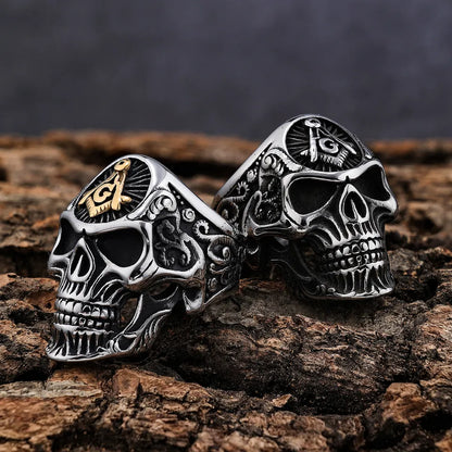 Masonic Skull Ring