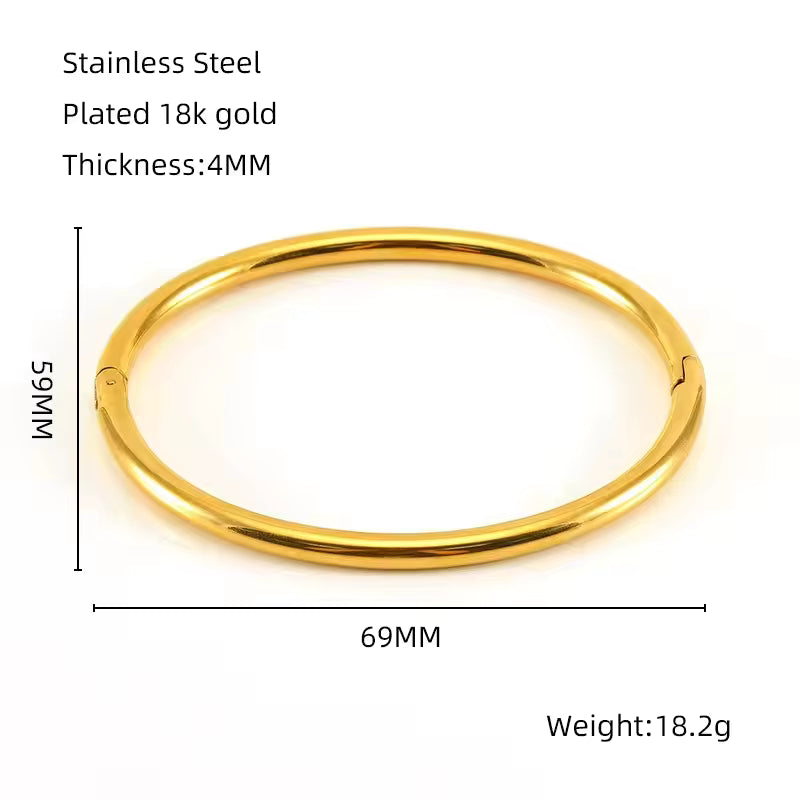 Bamboo Shape Bangle Bracelet