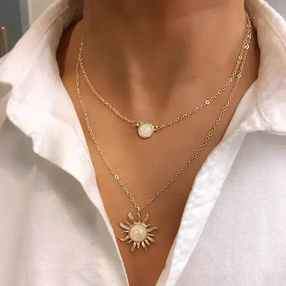 Sunburst Opal Necklace