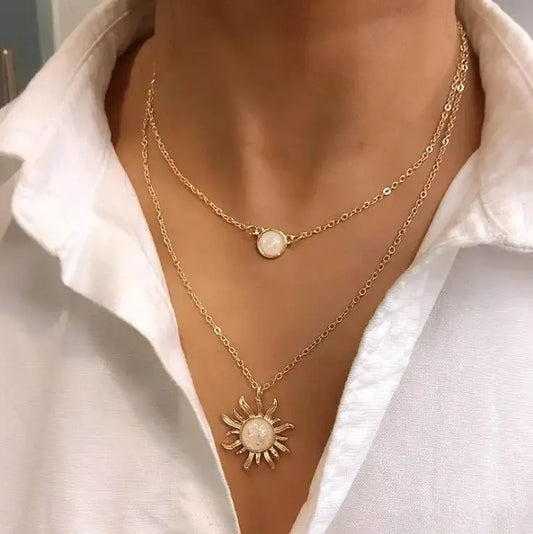 Sunburst Opal Necklace