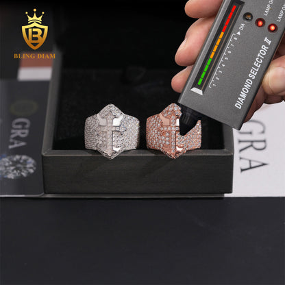Iced Out Cross Ring