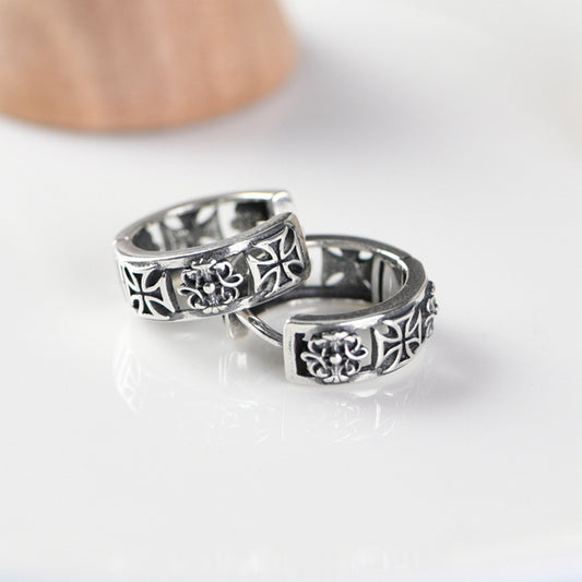 Hollow Cross Earrings