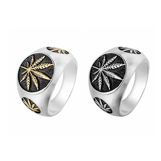 Weed Leaf ring