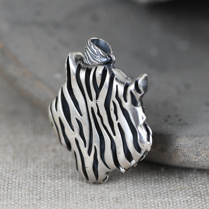 Rock Lion Head Necklace