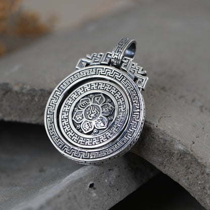 Mantra Rotatable Necklace