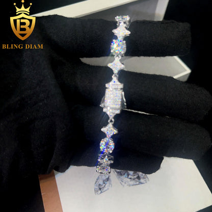 Iced Out Moissanite Tennis Bracelet