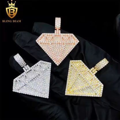 Geometric Moissanite Pendant