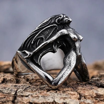 Winged Steel Ring