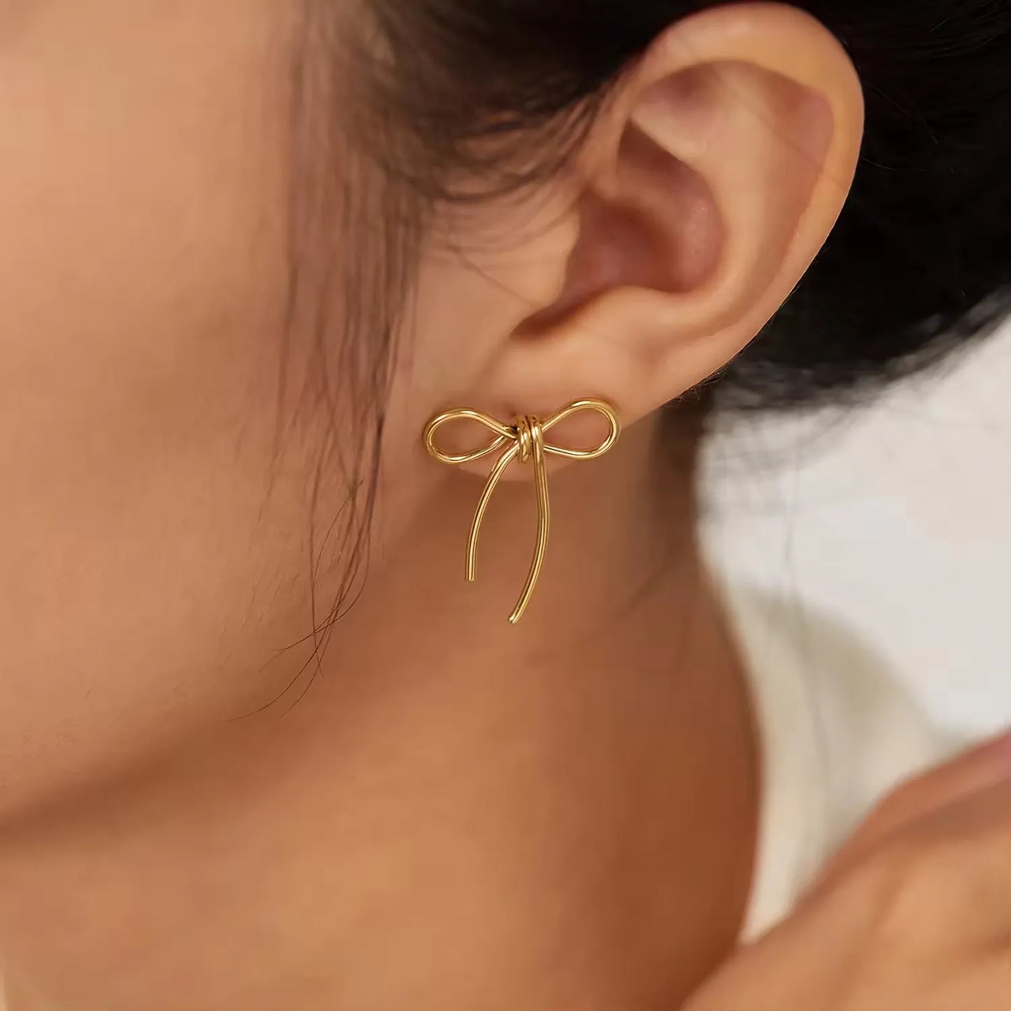 Bow Knot Stud Earrings