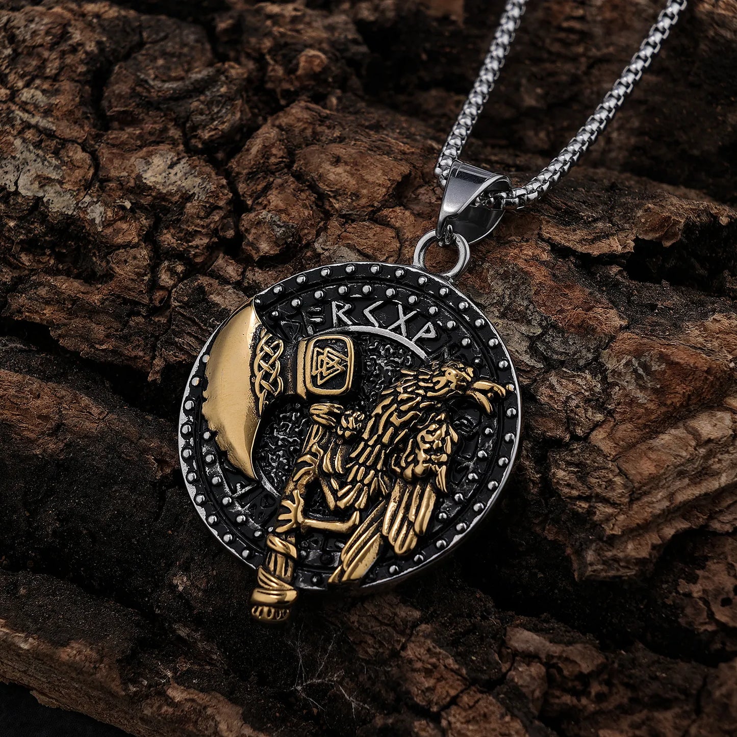 Raven Axe Pendant