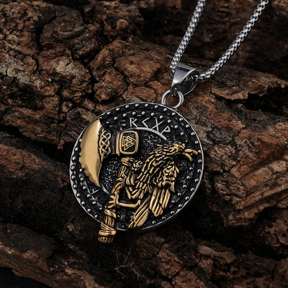 Raven Axe Pendant