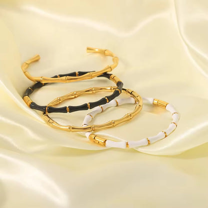 Colorful Bamboo Cuff Bangles Bracelet