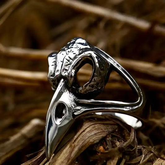 Raven Skull Ring