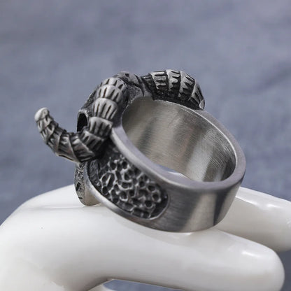 Lucifer Goat head of Satan Ring
