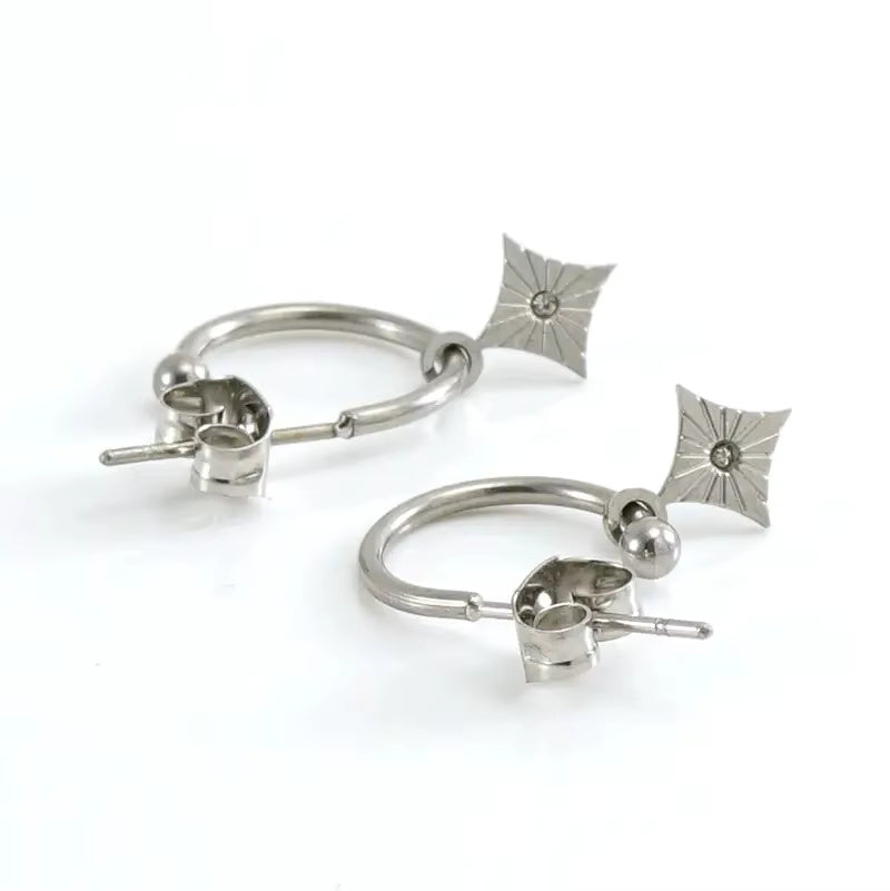 Butterfly Flower Heart Star Stud Earring