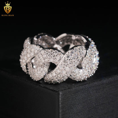 Luxury iced-out ring