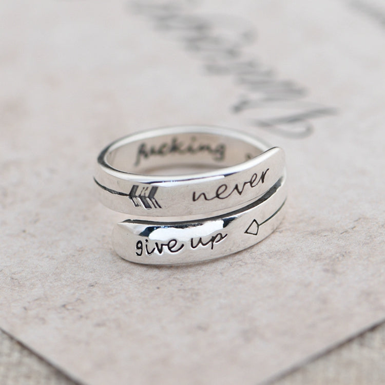 Never Give Up Ring