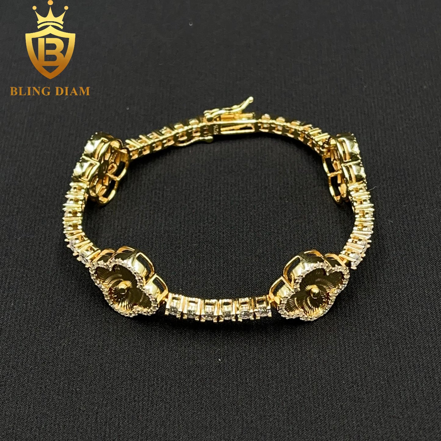 Multicolor Clover Tennis Bracelet