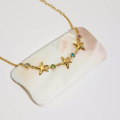 Starfish Zircon Bracelet