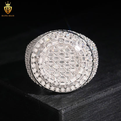 Custom iced-out men’s ring