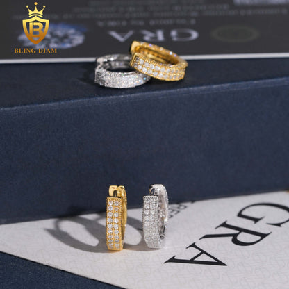 VVS Iced-Out Moissanite Stud Earrings