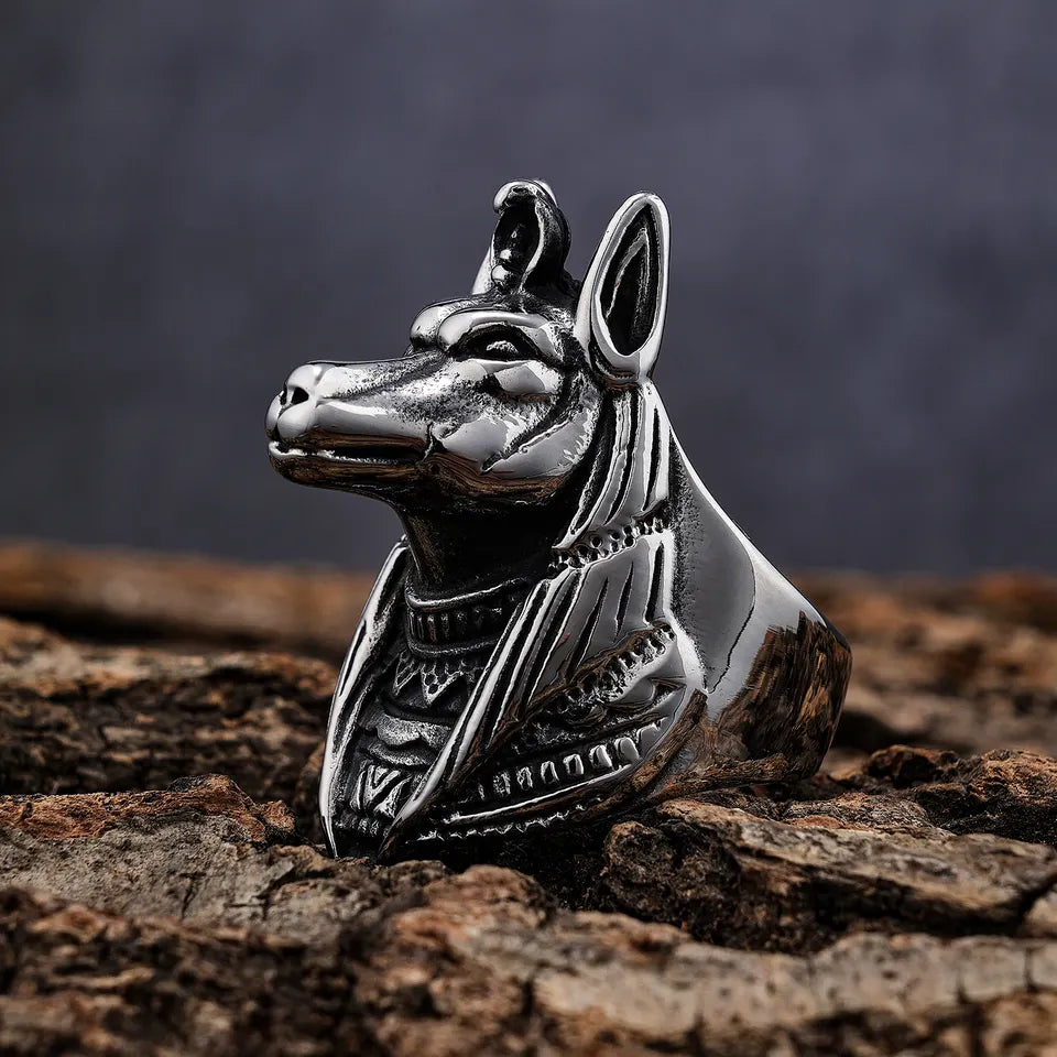Jackal God Pharaoh Anubis Rings