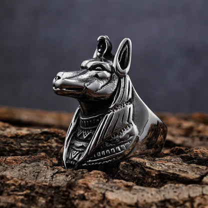Jackal God Pharaoh Anubis Rings