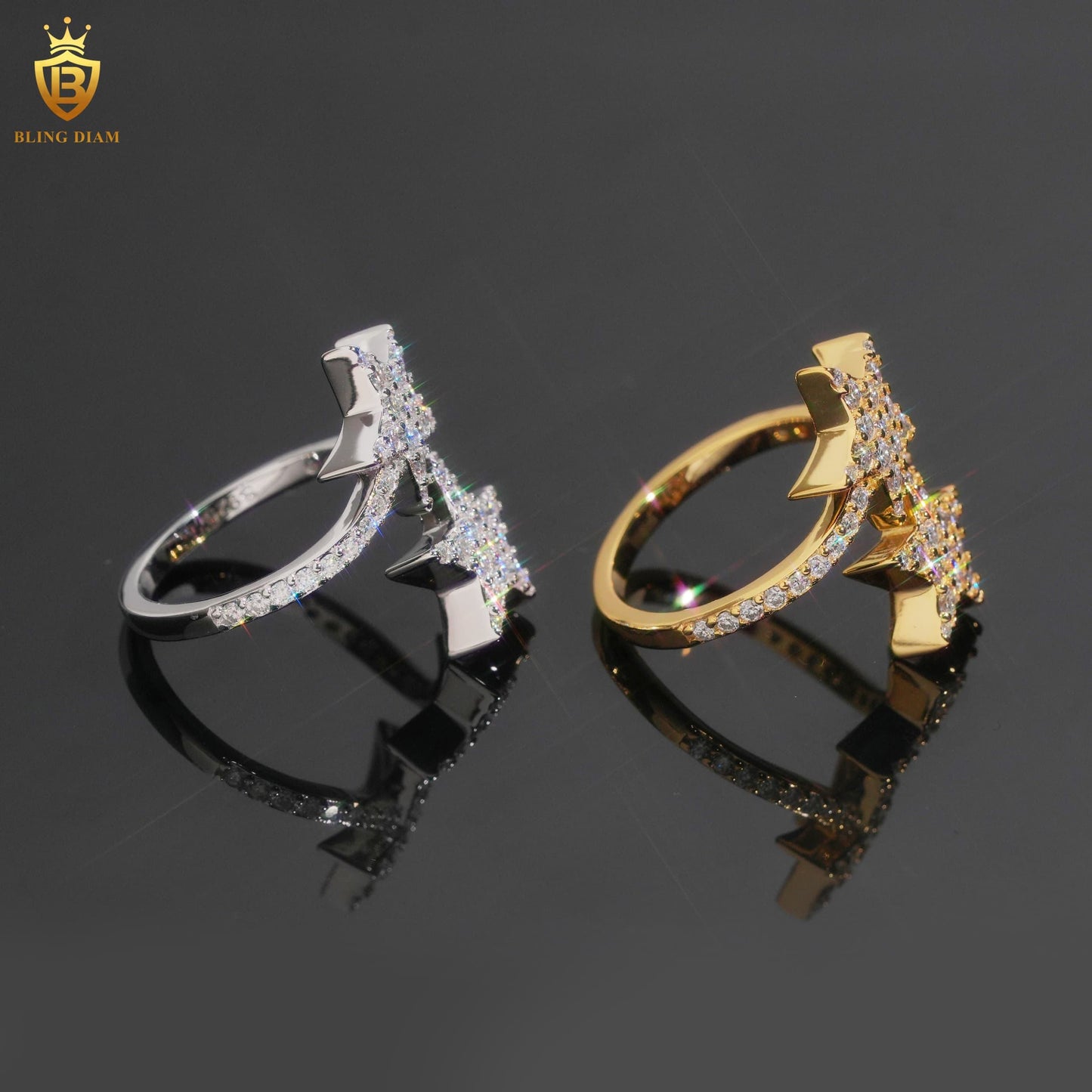 Moissanite ring