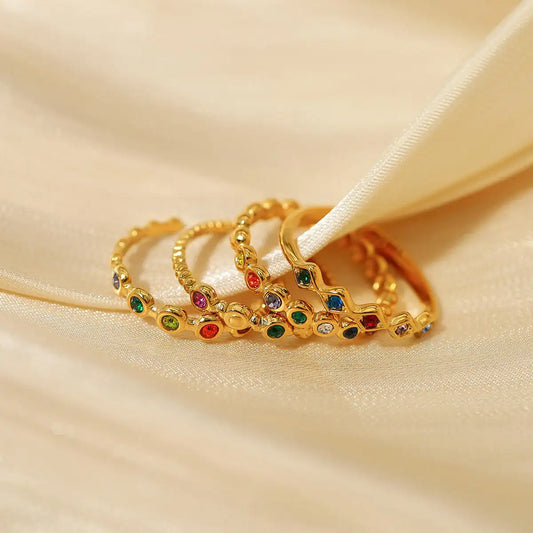 Colorful Heart Ring