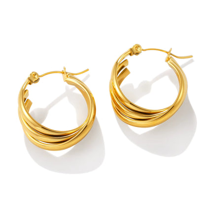 Twisted Hoop Earrings