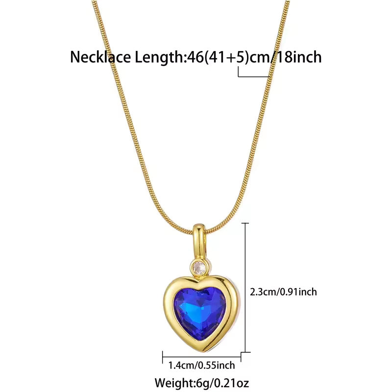 Heart Crystal Necklace