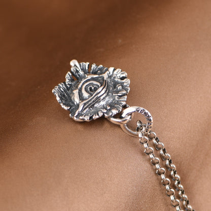 Silver Eyes Necklace