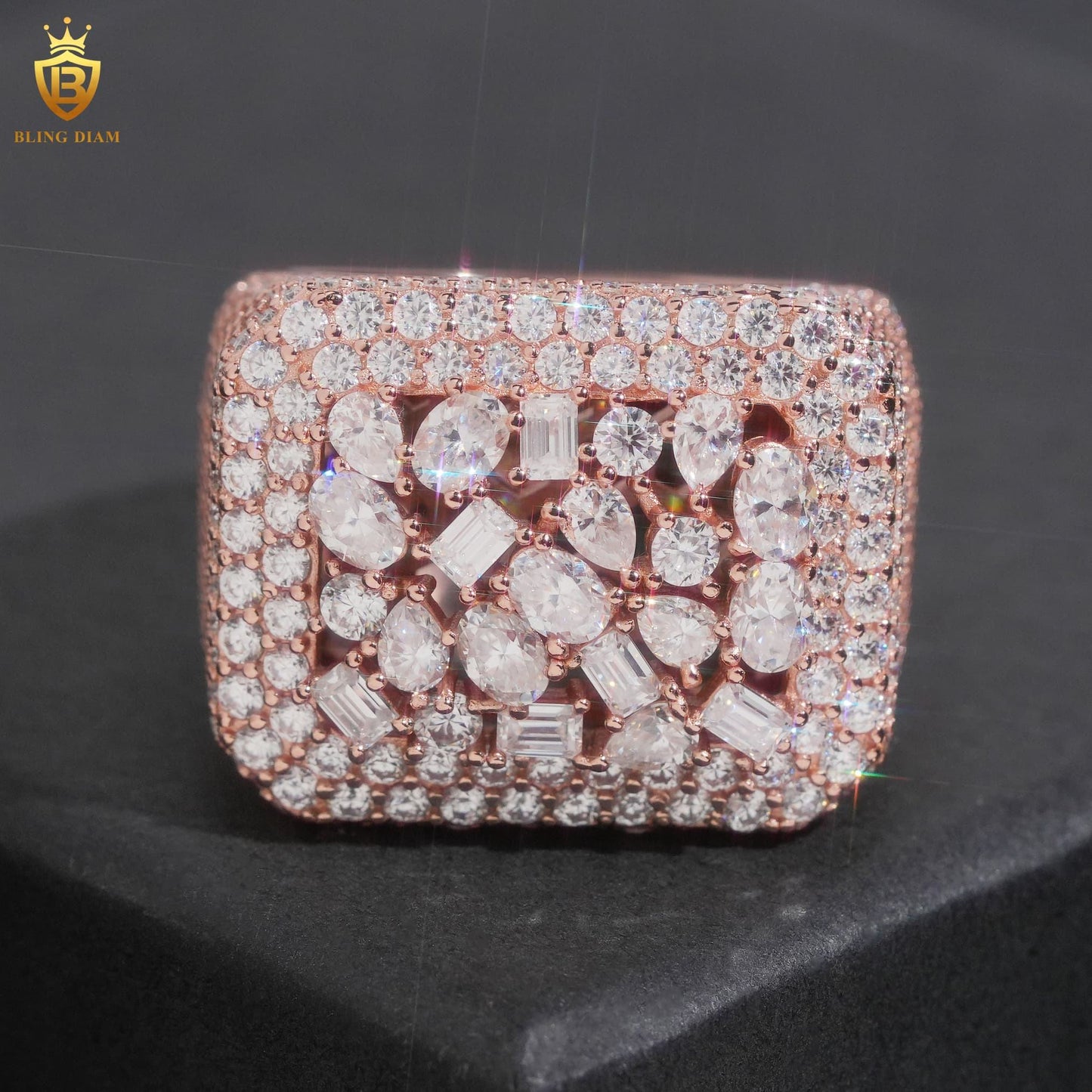rectangle sharp-edged ring