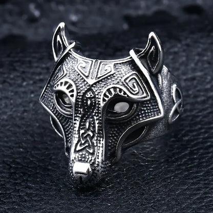 Silver Wolf Ring