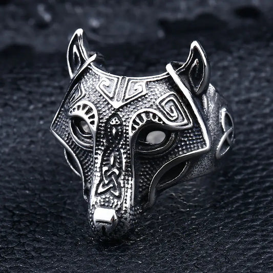 Silver Wolf Ring