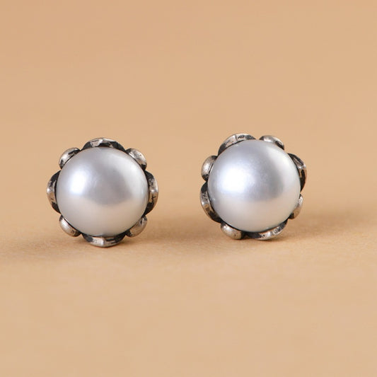 Flower Pearl Earrings
