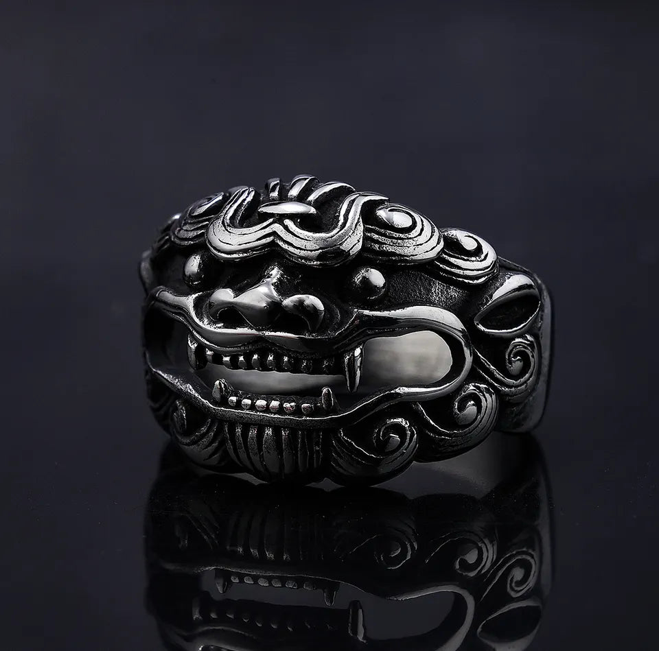 Pixiu Good Luck Ring