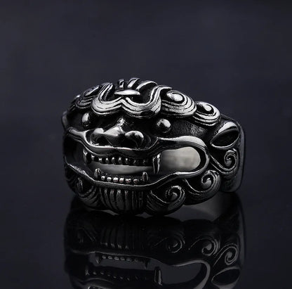 Pixiu Good Luck Ring