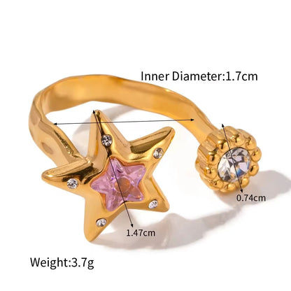 Gold-plated Cubic Ring