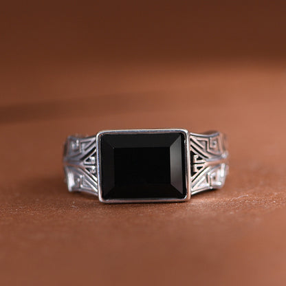Geometric Gemstone Rings