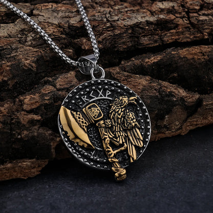 Raven Axe Pendant