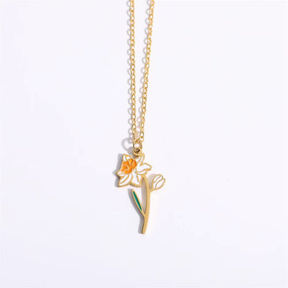 Floral Zodiac Necklace
