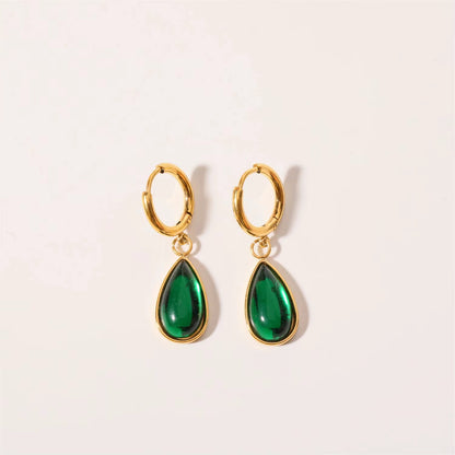 Zircon Drop Earrings