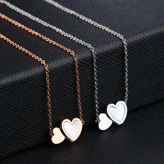 Twin Hearts Necklace
