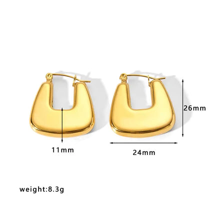 Gold Hoop Luxury Earrings