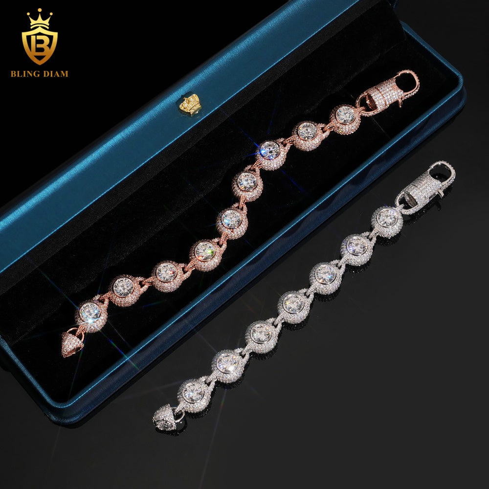 Iced Out Moissanite Bracelet