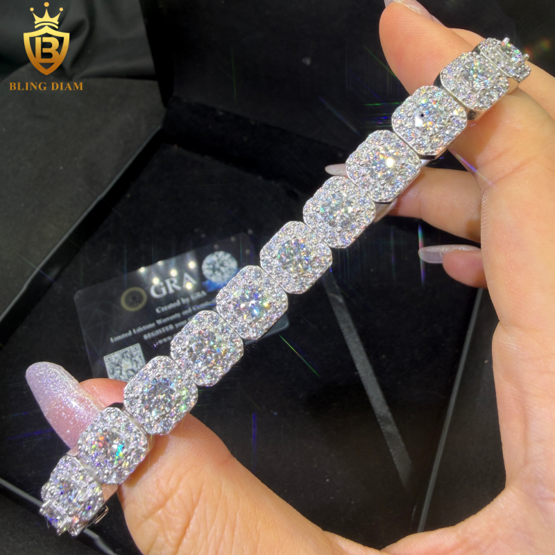 Iced Out Moissanite Tennis Bracelet